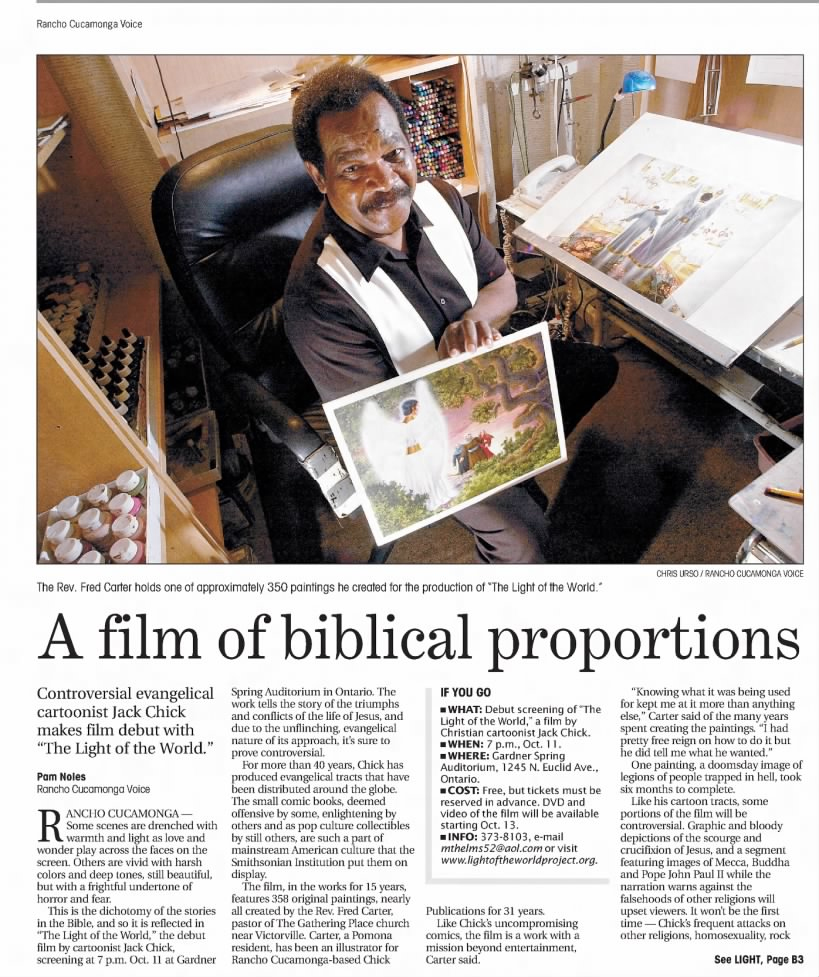 Los Angeles Times Article - October 3, 2003