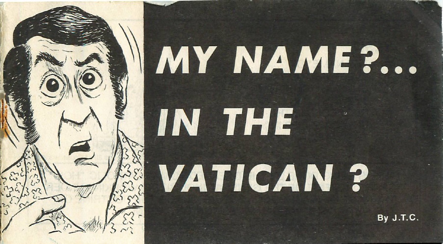 My Name? ... In the Vatican?